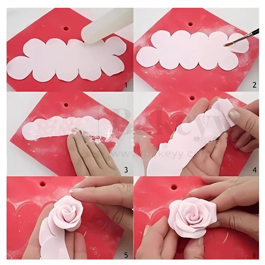 Cupid Rose Cutter Set| Set of 2 Pieces| Perfect for Fondant, Cake Decoration - Bakeyy.com - India - Cupid Rose Cutter Set| Set of 2 Pieces| Perfect for Fondant, Cake Decoration - Default Title