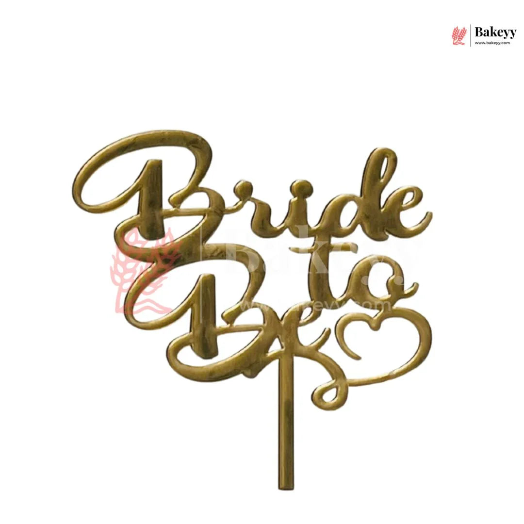 4" inch Bride To be Cake Topper