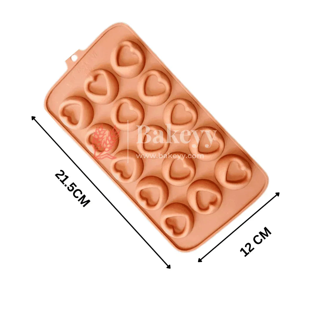 Heart Silicone Chocolate Mould | Chocolate Making and Shaping Mould | - Bakeyy.com - India - Heart Silicone Chocolate Mould | Chocolate Making and Shaping Mould | - Default Title