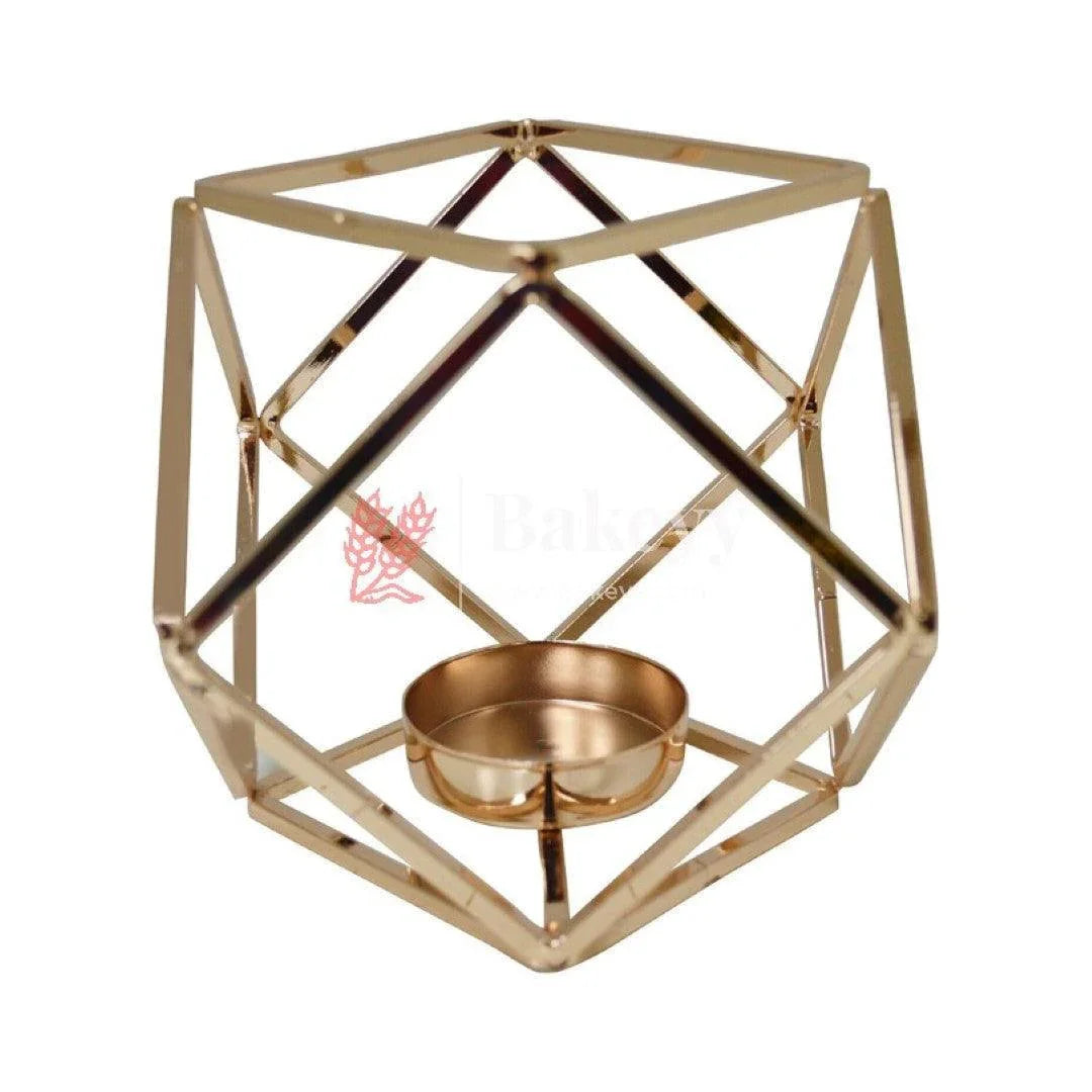Decorative Candles Stand Perfect for Gifting | V - Day Decor - Bakeyy.com - India - Decorative Candles Stand Perfect for Gifting | V - Day Decor - Gold