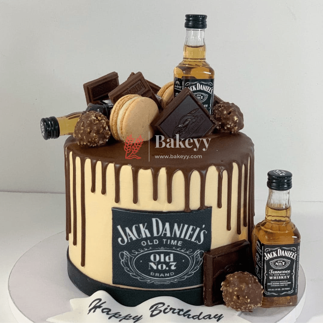 4" inch Liquor Miniature Bottle Toppers | Cake Toppers | Pack of 1| - Bakeyy.com - India - 4" inch Liquor Miniature Bottle Toppers | Cake Toppers | Pack of 1| - Smirnoff