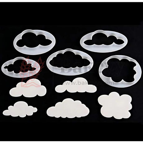 Fluffy Cloud Cookie Cutters| Biscuit and Fondant Cutters| Perfect for Cookie Making, DIY Art Projects|Set Of 5 Pcs - Bakeyy.com - India - Fluffy Cloud Cookie Cutters| Biscuit and Fondant Cutters| Perfect for Cookie Making, DIY Art Projects|Set Of 5 Pcs - Default Title