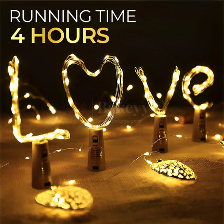 Warm LED Fairy Bottle Lights – Battery Operated Cork String Lights| 1 Piece - Bakeyy.com - India - Warm LED Fairy Bottle Lights – Battery Operated Cork String Lights| 1 Piece - Default Title