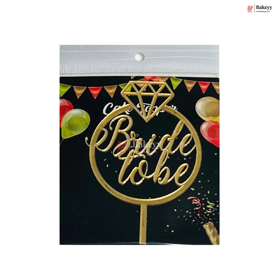 4" inch Bride To be Cake Topper