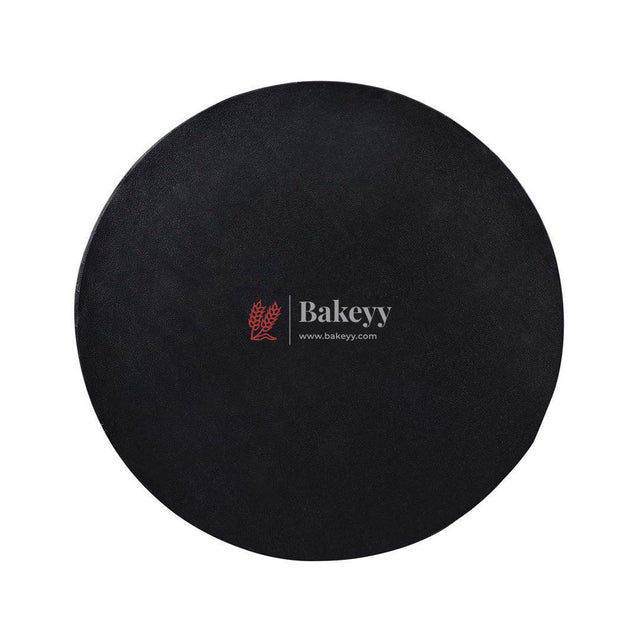 Black Round Drum Cake Board Cake Base | Pack of 5 - Bakeyy.com - India - Black Round Drum Cake Board Cake Base | Pack of 5 - 10 Inch