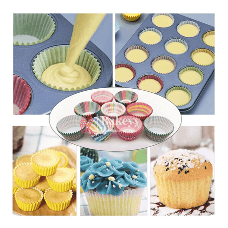7 CM Patten Design Cupcake Liners | 1000 pcs | Baking Cup - Bakeyy.com - India - 7 CM Patten Design Cupcake Liners | 1000 pcs | Baking Cup - Default Title