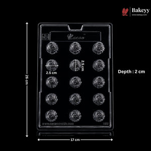 Mould 199 | 15 Cavity Spiral Shell Chocolate Mould for Pralines & Bonbons | Pack of 1