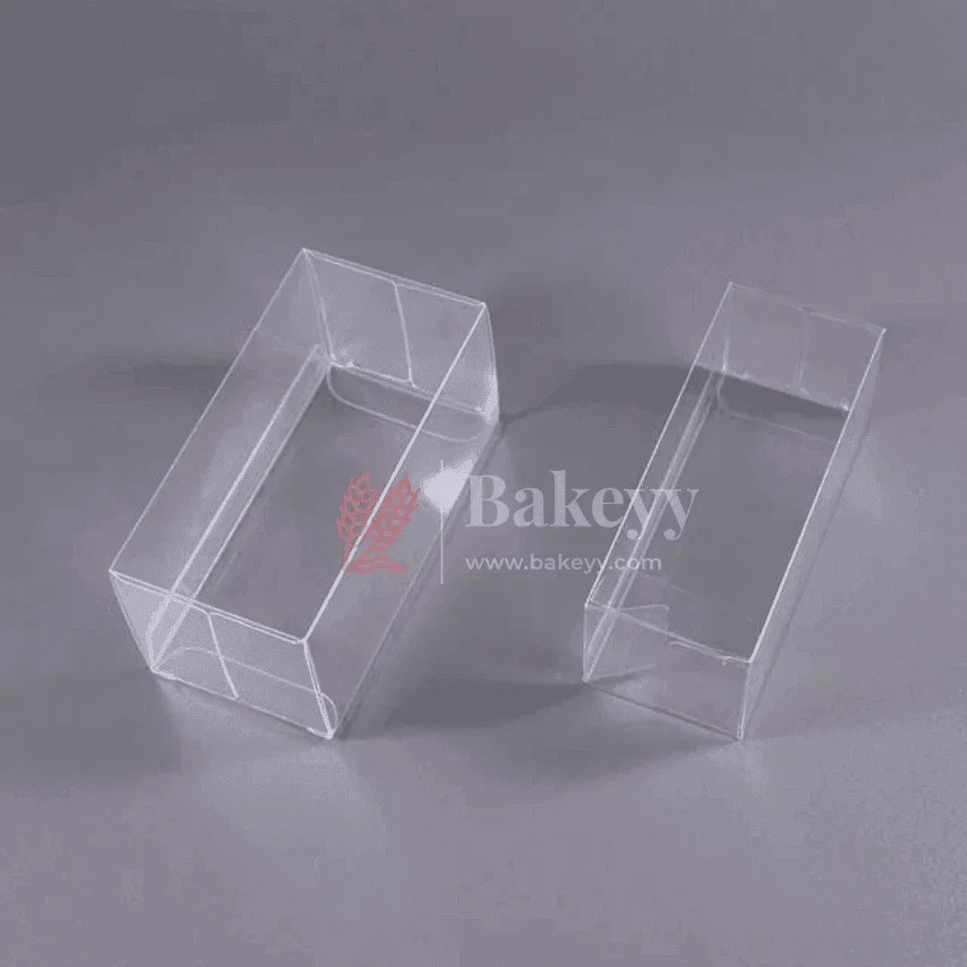 8x8x12 cm || PVC Transparent Foldable Plastic Gift Boxes || Pack of 10 || Perfect for Gifts, Party Favors, and Event Displays|| - Bakeyy.com - India - {{ variant.name }}