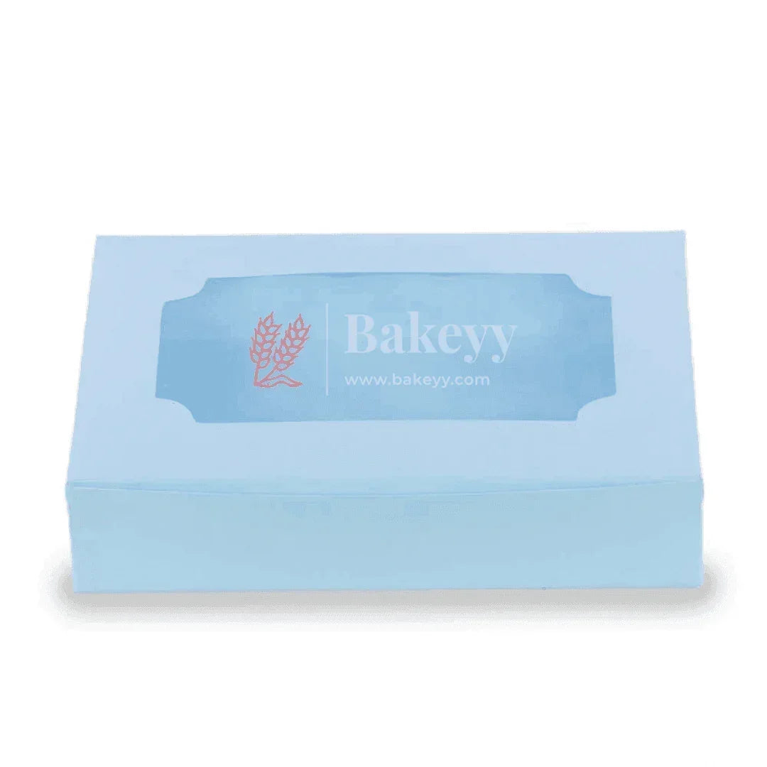 6 Macron Box | Blue Color | With Window - Bakeyy.com - India - {{ variant.name }}