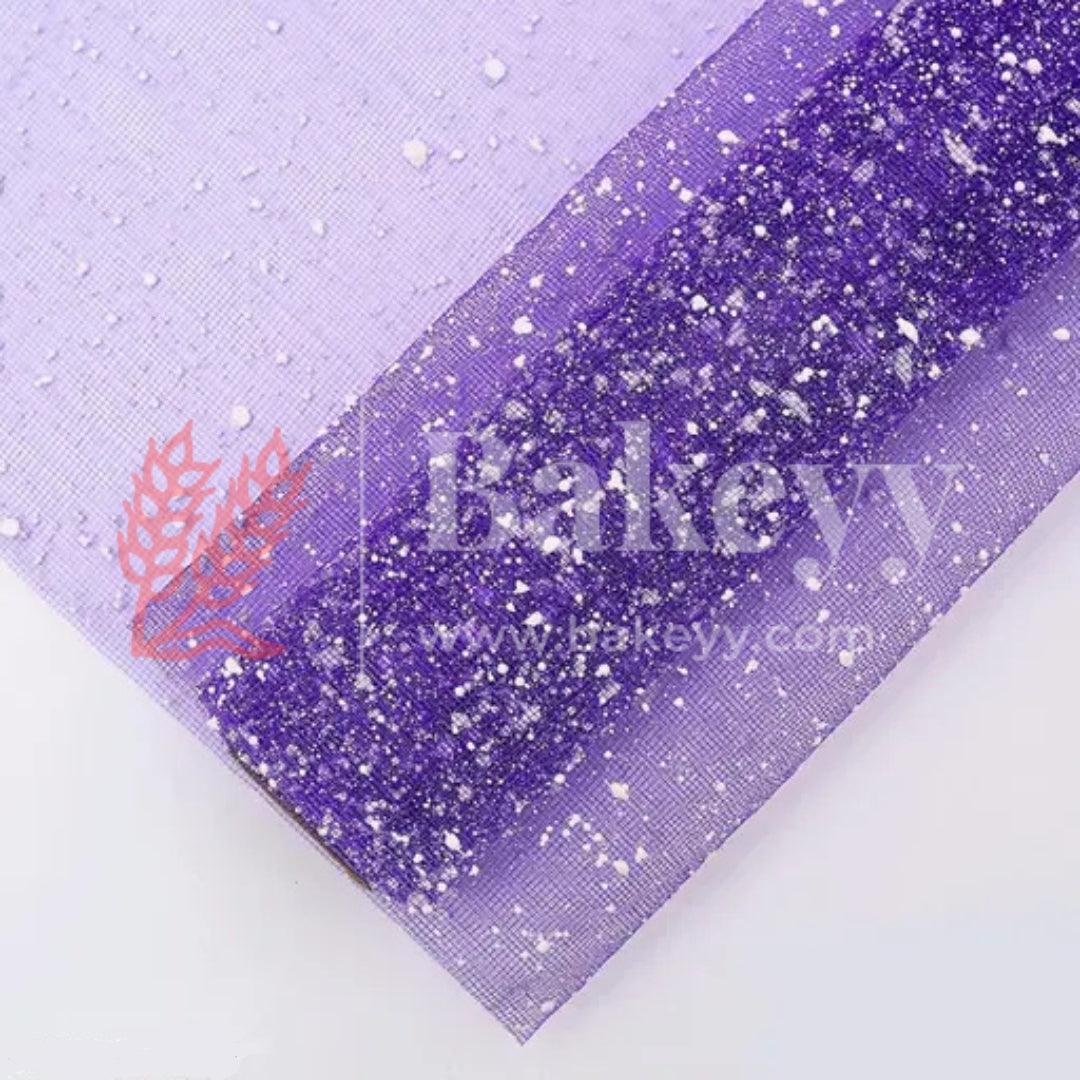 Purple Snow Net Roll for Bouquet Making, Flowers Packing| 4 Meters Roll| Perfect for Chocolate Wrapping, Gift Packing| 1 Piece - Bakeyy.com - India - Purple Snow Net Roll for Bouquet Making, Flowers Packing| 4 Meters Roll| Perfect for Chocolate Wrapping, Gift Packing| 1 Piece - Default Title
