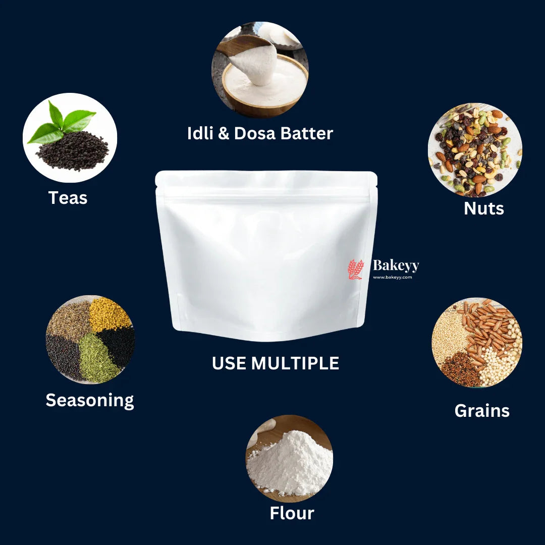 1kg | Idly & Dosa Batter Zip Lock Pouch|21x27cm|Pack of 50|Standing Pouch| Leakproof & Food-Grade Packaging - Bakeyy.com - India - 1kg | Idly & Dosa Batter Zip Lock Pouch|21x27cm|Pack of 50|Standing Pouch| Leakproof & Food-Grade Packaging - Default Title