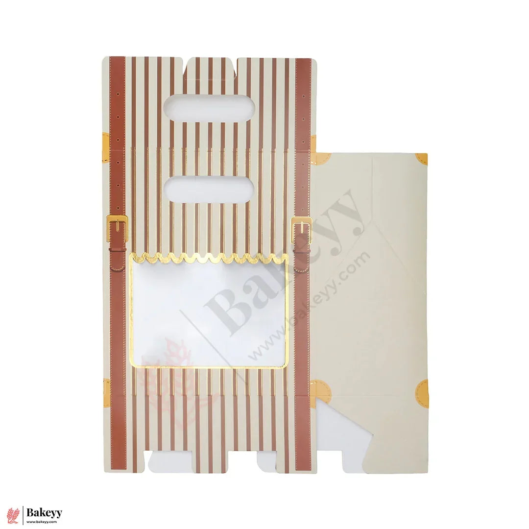 Premium 2-Cavity Window Gift Box | Empty Decorative Packaging Box | Pack Of 10 - Bakeyy.com - India - Premium 2-Cavity Window Gift Box | Empty Decorative Packaging Box | Pack Of 10 - 2 Jar