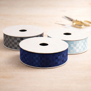 2cm |18 Mtr Premium Elegant Checkered Satin Ribbon Roll – Elegant Finish for Gift Wrapping & Crafts| 1 Roll
