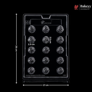 Mould 199 | 15 Cavity Spiral Shell Chocolate Mould for Pralines & Bonbons | Pack of 1