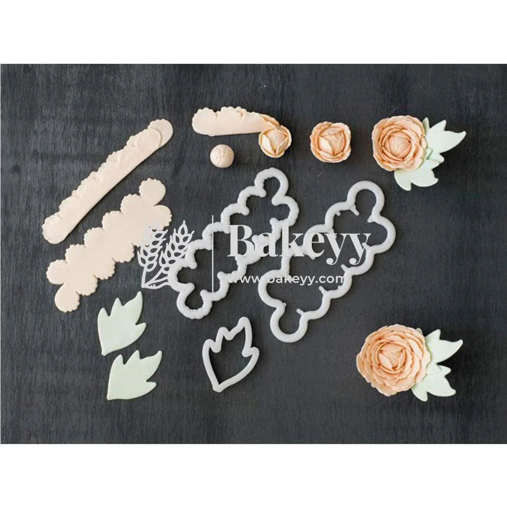 3-pcs-set-peony-ever-with-leaf-cutter-fondant-cake-decorating-bakeyy-com - Bakeyy.com