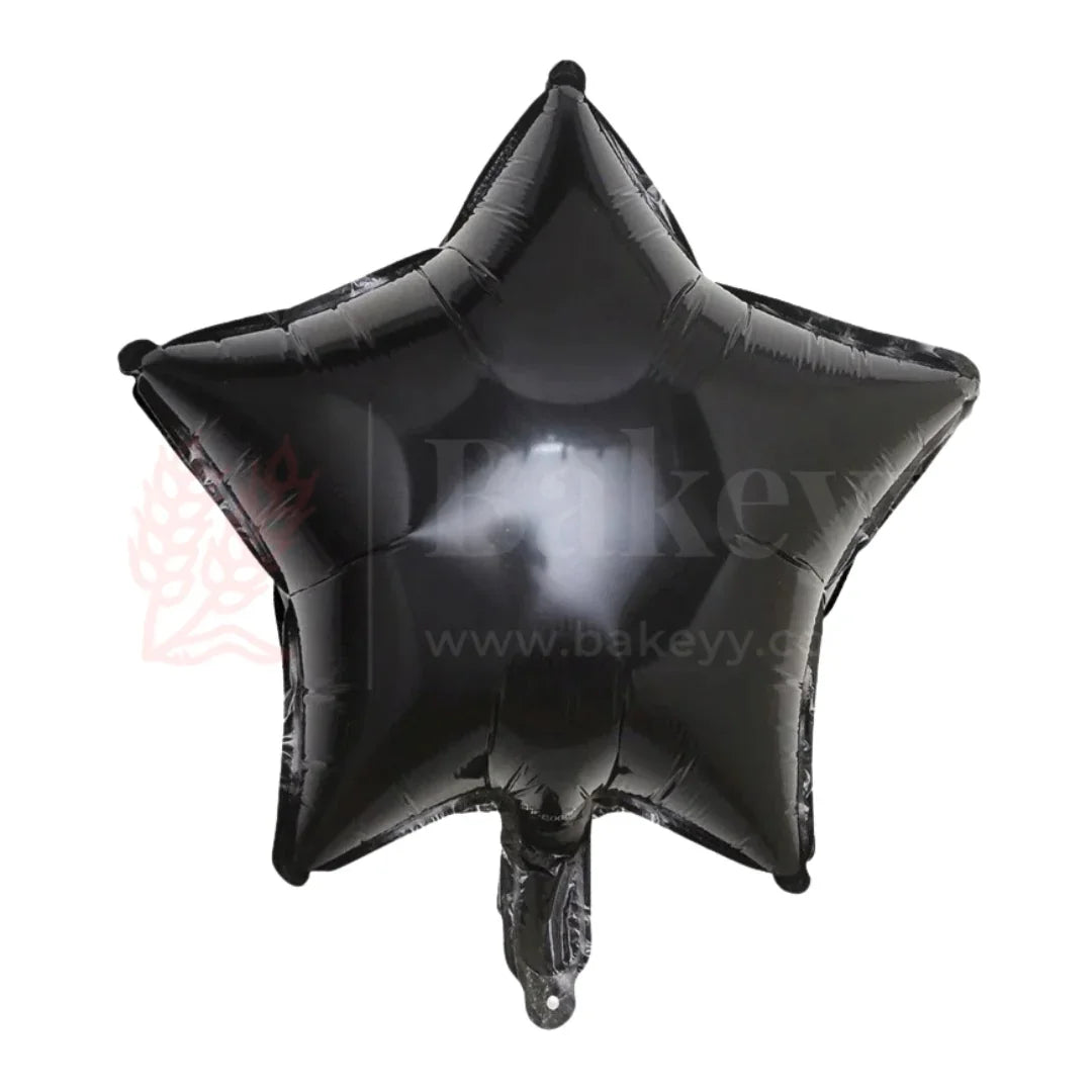 Black Star Foil Balloon| Pack of 2 - Bakeyy.com - India - Black Star Foil Balloon| Pack of 2 - Default Title