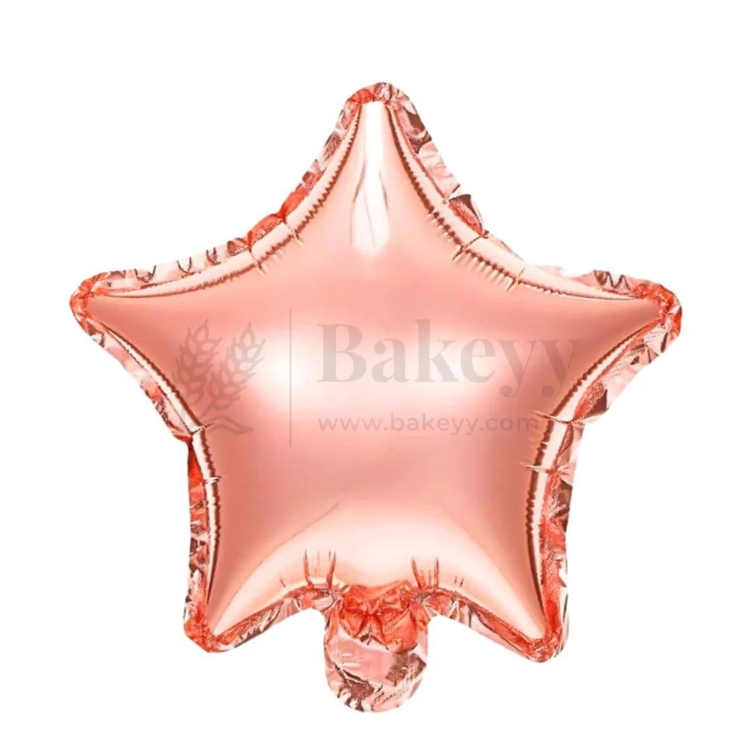 Rose Gold Star Foil Balloon| Pack of 2 - Bakeyy.com - India - Rose Gold Star Foil Balloon| Pack of 2 - Default Title