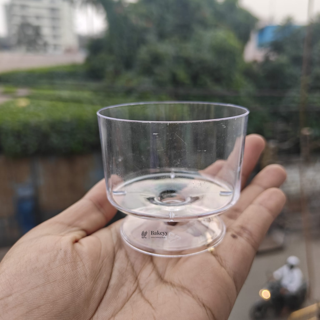 Plastic Dessert Cup 110ml | Reusable & Elegant Serving Glass | Pack Of 30 | D53