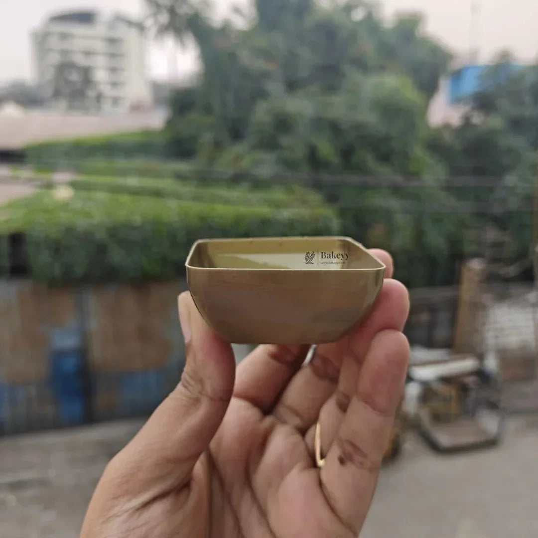 Square Wati Box Gold | Disposable Mini Serving Bowls | Pack Of 20 | D49 - Bakeyy.com - India - Square Wati Box Gold | Disposable Mini Serving Bowls | Pack Of 20 | D49 - Default Title 120.00