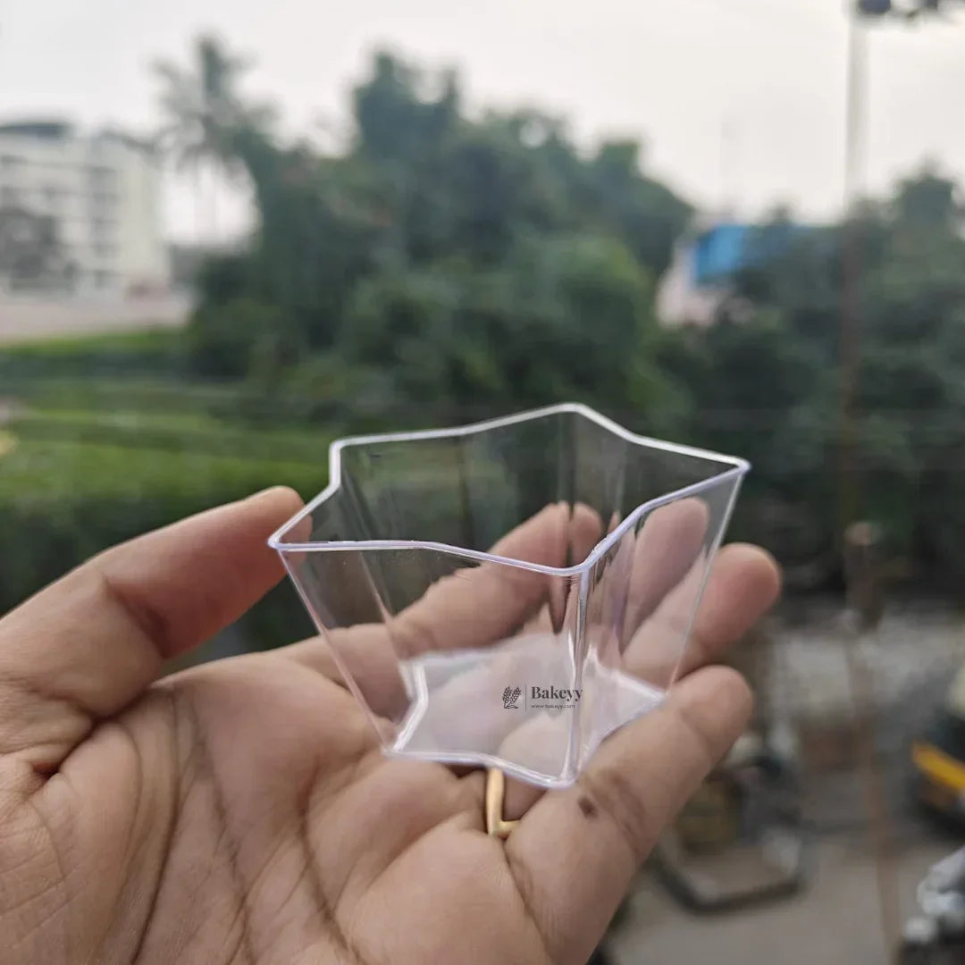 60ml Star-Shaped Mini Dessert Cups | Pack Of 25 | D20 - Bakeyy.com - India - 60ml Star-Shaped Mini Dessert Cups | Pack Of 25 | D20 - Default Title 138.00