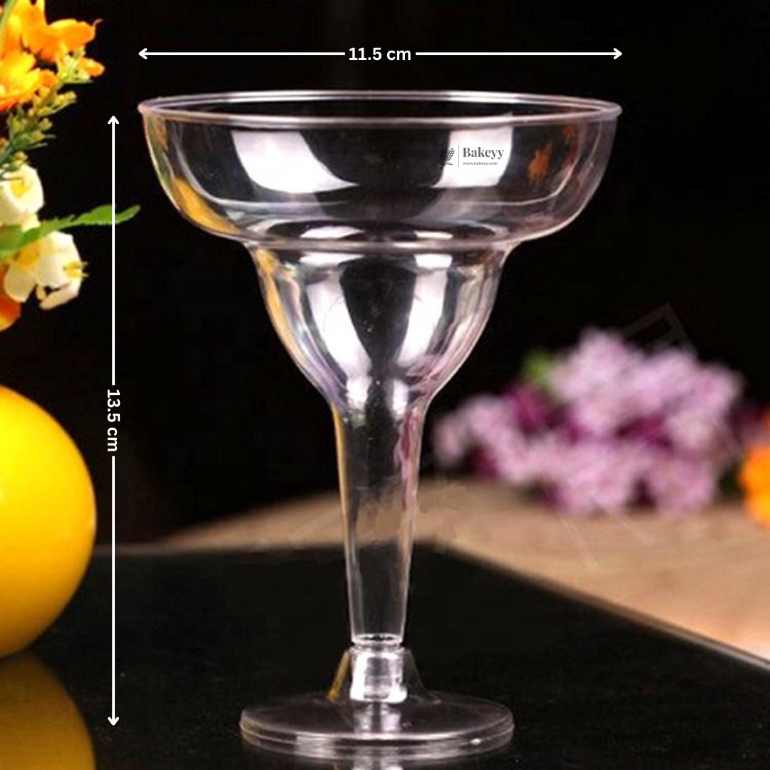 Clear Margarita Cocktail Glass | Acrylic Glass | Pack of 10