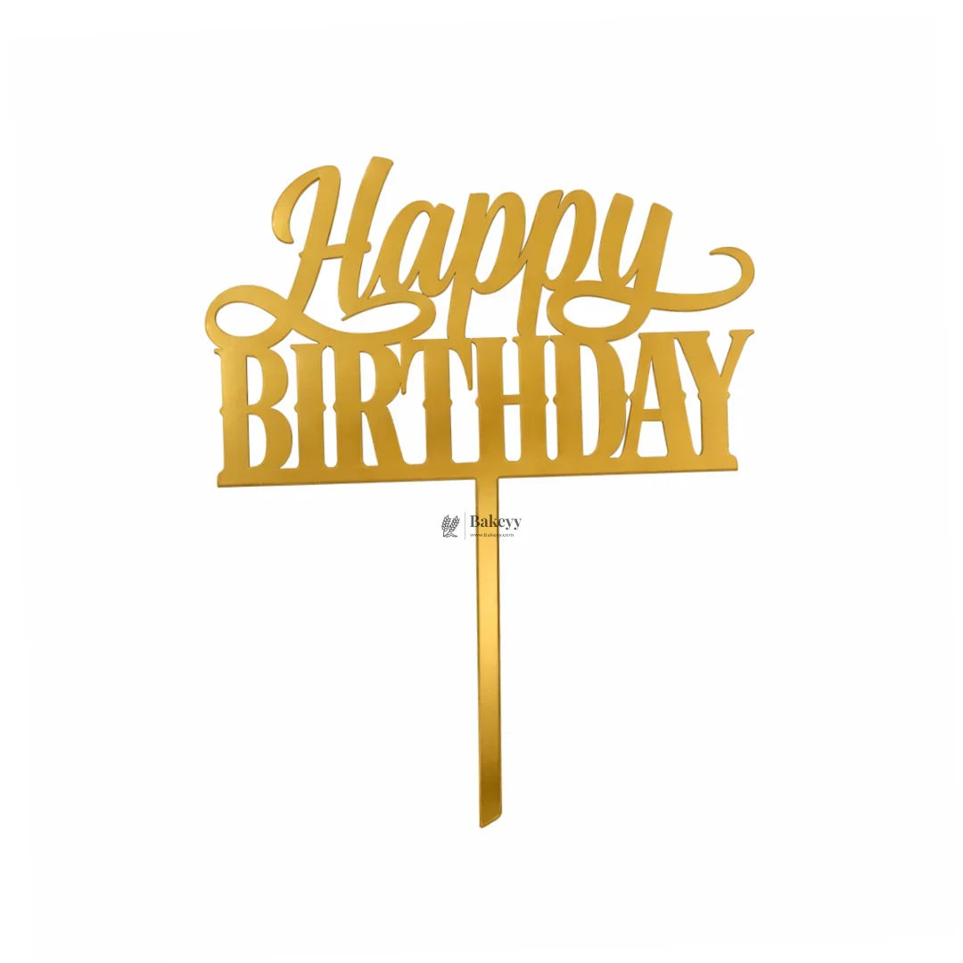 5 Inch Acrylic Cake Topper | Decorative Cake Topper for Celebrations | Assorted designs | Set 3 | Pack of 1