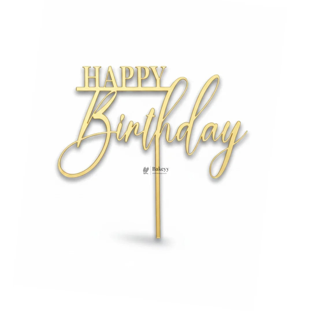 5 Inch Acrylic Cake Topper | Decorative Cake Topper for Celebrations | Assorted designs | Set 3 | Pack of 1