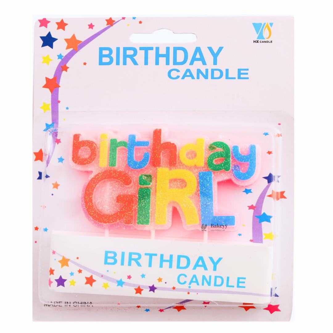 Happy Birthday Girl | For Birthday Cake Decoration | 1 Piece