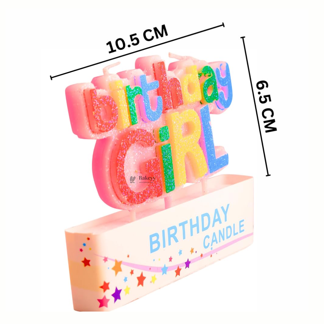 Happy Birthday Girl | For Birthday Cake Decoration | 1 Piece