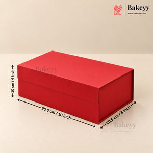 Premium Red Color Collapsible Magnetic Lid Gift Box | Pack of 1