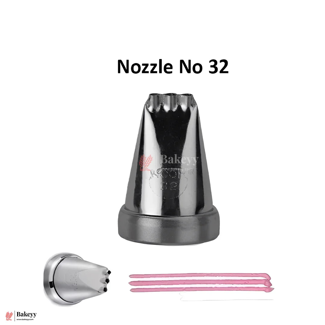 Small Nozzle No. 32 – Stainless Steel  Piping Tip for Cake Decoration