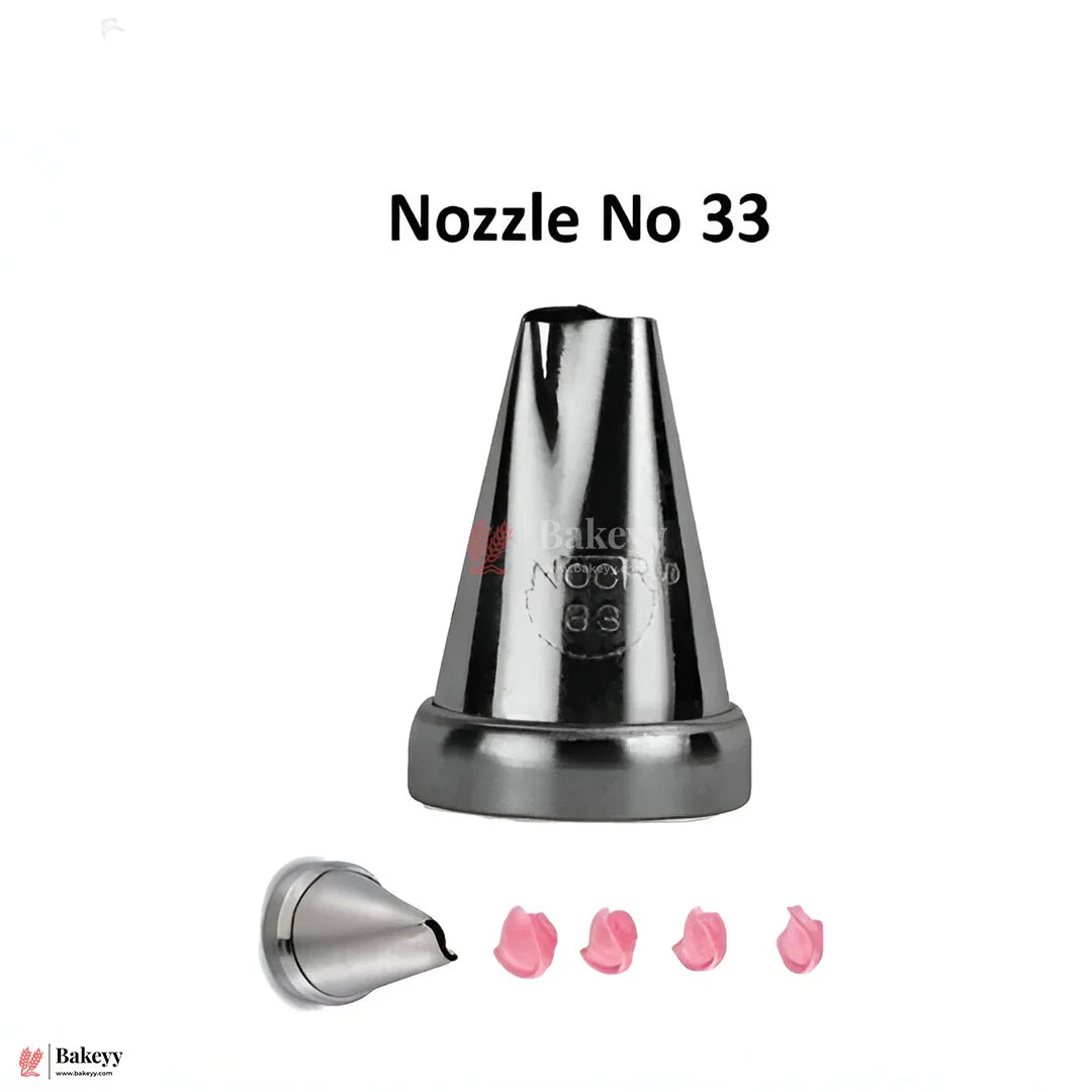 Small Nozzle No. 33 – Stainless Steel Flower Piping Tip for Cake Decoration