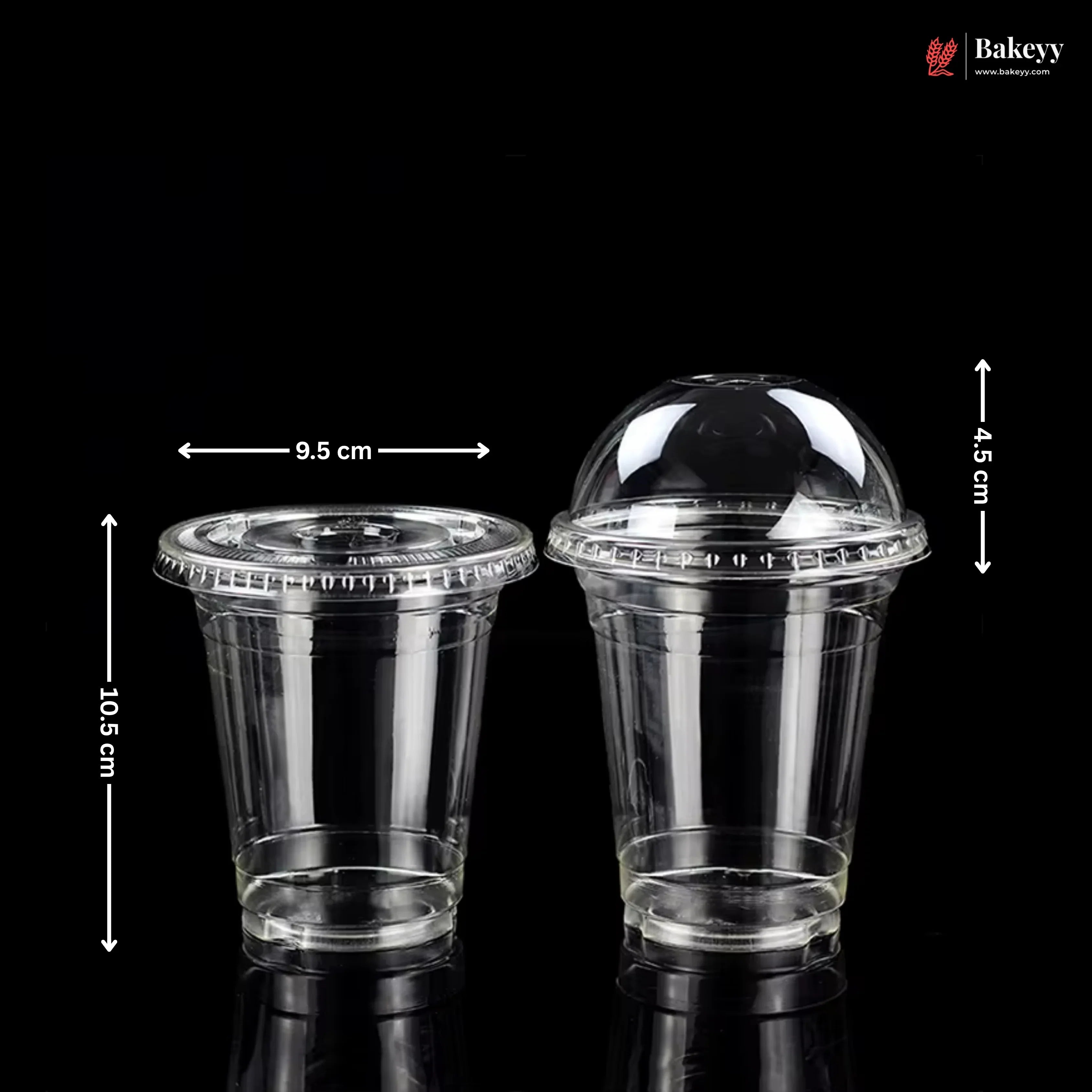 350ml Clear PET Cookie Cup with Dome Lid | Dessert Packaging Cup | Pack of 50