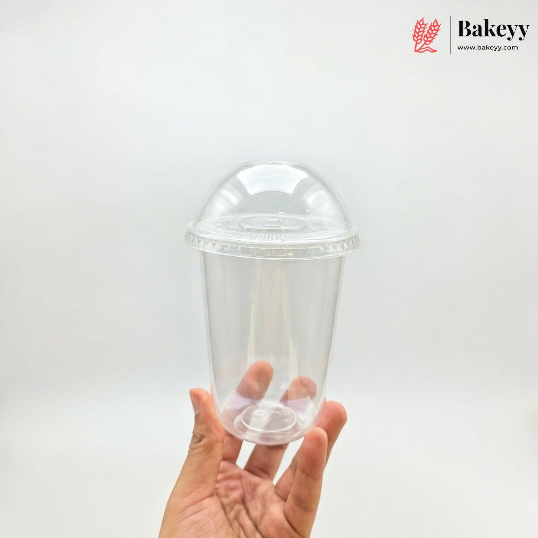 350ml | Cookie Cup With Dome Lid | Transparent Dessert Packaging Jar | Pack of 50