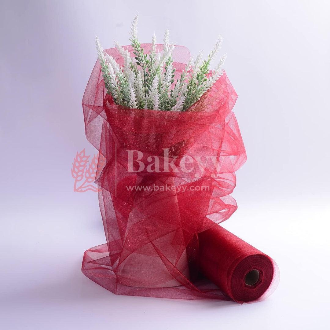 Decorative Nets for Arts and Crafts || Perfect as Sheer Fabric for Wedding Party Decoration, Bridal Shower, Gift Hampers || - Bakeyy.com - India - Decorative Nets for Arts and Crafts || Perfect as Sheer Fabric for Wedding Party Decoration, Bridal Shower, Gift Hampers || - Purple