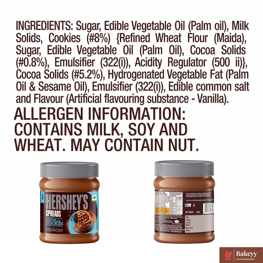 Hershey's Spreads Cocoa With Cookies Crunchy | 350G