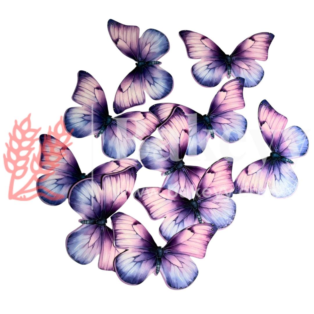 D1 Purple | Pastel Colour Butterfly Toppers | Birthday Cake Decorations | Party Cake Decoration | 7cm x 4.5cm| Pack of 10 - Bakeyy.com - India - D1 Purple | Pastel Colour Butterfly Toppers | Birthday Cake Decorations | Party Cake Decoration | 7cm x 4.5cm| Pack of 10 - Default Title
