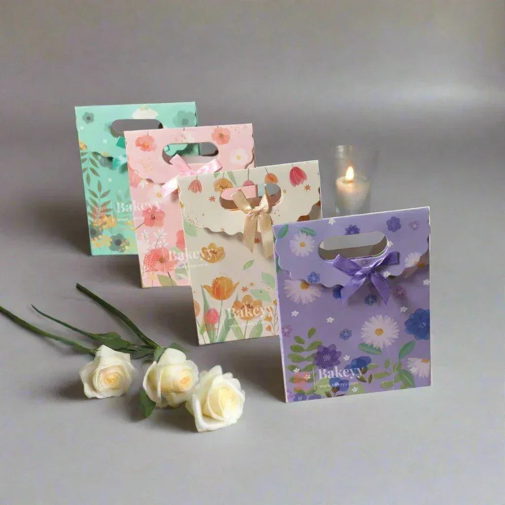 9x12 D-Cut Paper Mixed Design Bag |Gift Bag , Flip Cover And Handle, Flower Arrangements, Valentine's Day, Christmas, Souvenir Paper Bag | Mixed Colours |Pack Of 12| - Bakeyy.com - India - 9x12 D-Cut Paper Mixed Design Bag |Gift Bag , Flip Cover And Handle, Flower Arrangements, Valentine's Day, Christmas, Souvenir Paper Bag | Mixed Colours |Pack Of 12| - Default Title