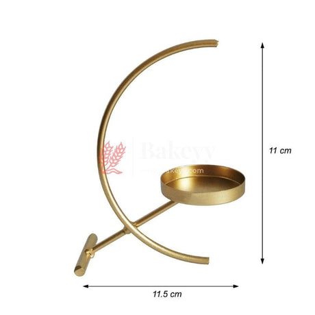 Decorative Candles Stand Perfect for Gifting | V - Day Decor - Bakeyy.com - India - Decorative Candles Stand Perfect for Gifting | V - Day Decor - Gold