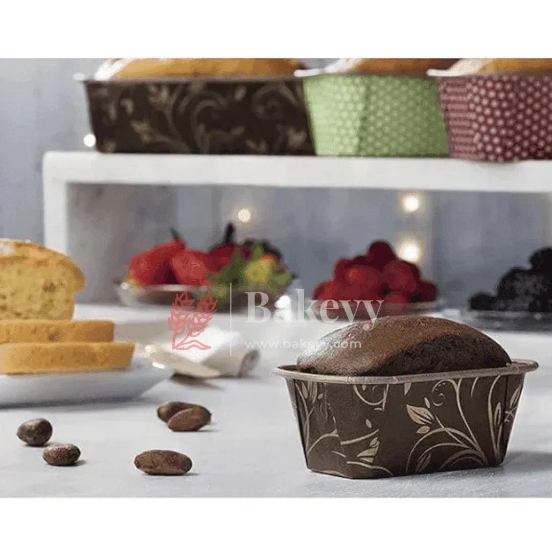100 g Bake and Serve Rectangle Mould | Brownie Bake | Paper Baking Mould | Pack of 50 - Bakeyy.com - India - 100 g Bake and Serve Rectangle Mould | Brownie Bake | Paper Baking Mould | Pack of 50 - Default Title