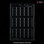 Mould 607 | 3 Cavity Mini Chocolate Bar Mould | 3 Bar Chocolate Mould | Plastic Chocolate Mould | Pack of 1