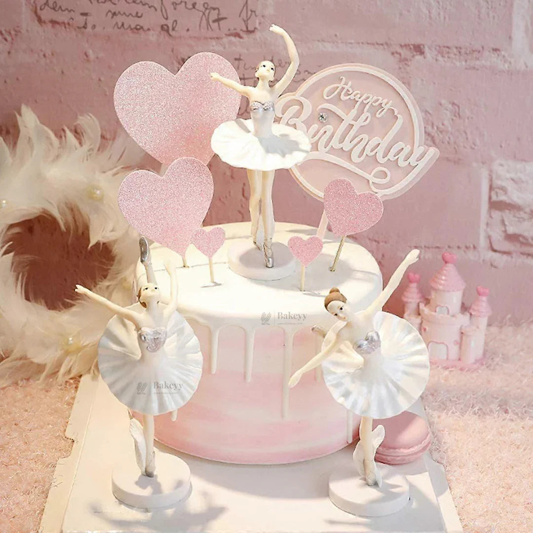3_Pc_Ballerina_Girl_Cake_Topper_Set_4 - Bakeyy.com