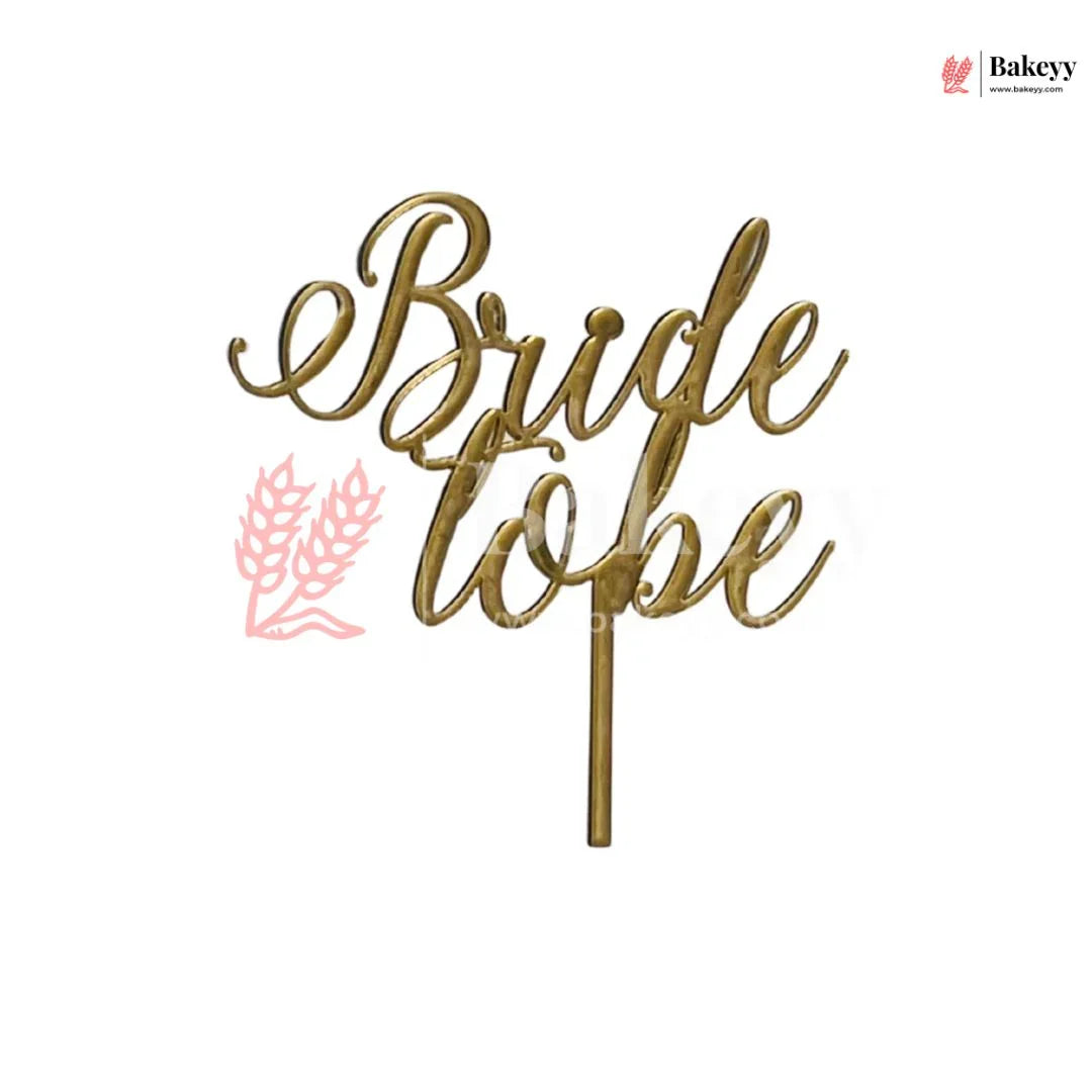 4" inch Bride To be Cake Topper
