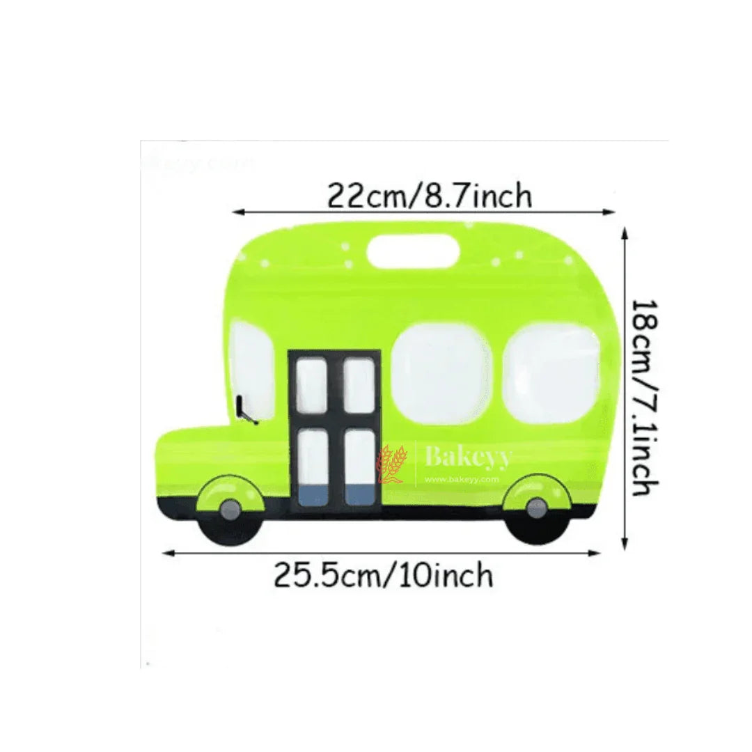 Assorted Bus Shape Zip Lock Bags | Bus Shape Bags For Kids | Pack of 50 - Bakeyy.com - India - Assorted Bus Shape Zip Lock Bags | Bus Shape Bags For Kids | Pack of 50 - Red