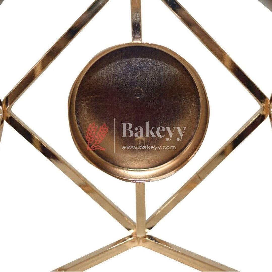 Decorative Candles Stand Perfect for Gifting | V - Day Decor - Bakeyy.com - India - Decorative Candles Stand Perfect for Gifting | V - Day Decor - Gold
