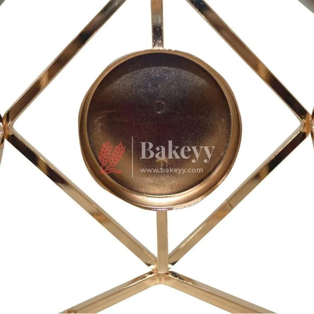 Decorative Candles Stand Perfect for Gifting | V - Day Decor - Bakeyy.com - India - Decorative Candles Stand Perfect for Gifting | V - Day Decor - Gold