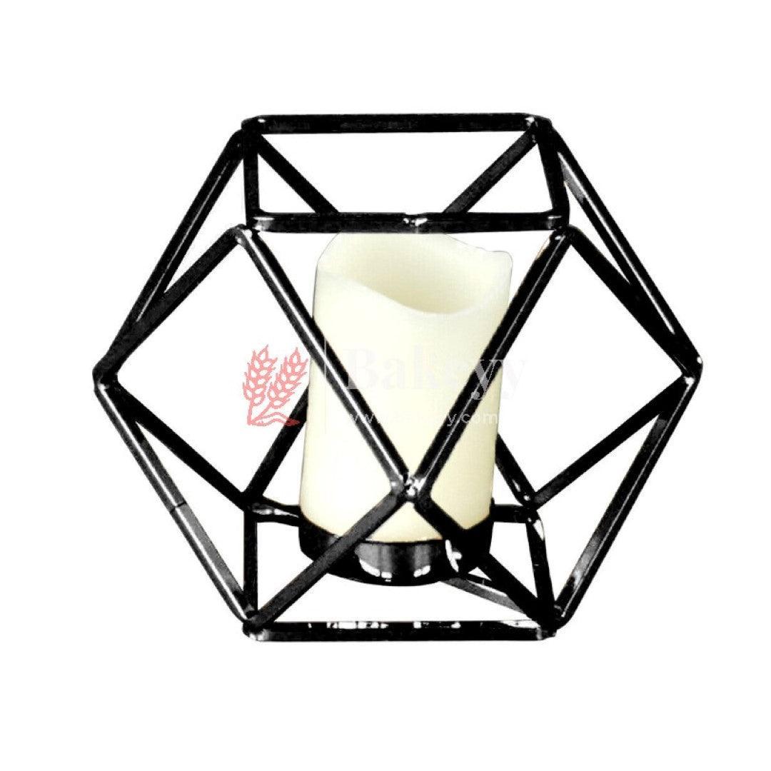 Decorative Candles Stand Perfect for Gifting | V - Day Decor - Bakeyy.com - India - Decorative Candles Stand Perfect for Gifting | V - Day Decor - Black