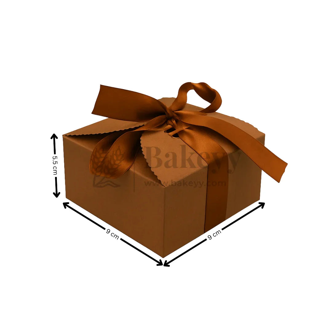 Luxury Gift Box Collection | 10 Pcs with Ribbon | Available in 5 Elegant Colors | Pack of 10 - Bakeyy.com - India - Luxury Gift Box Collection | 10 Pcs with Ribbon | Available in 5 Elegant Colors | Pack of 10 - Coffee Brown / Medium