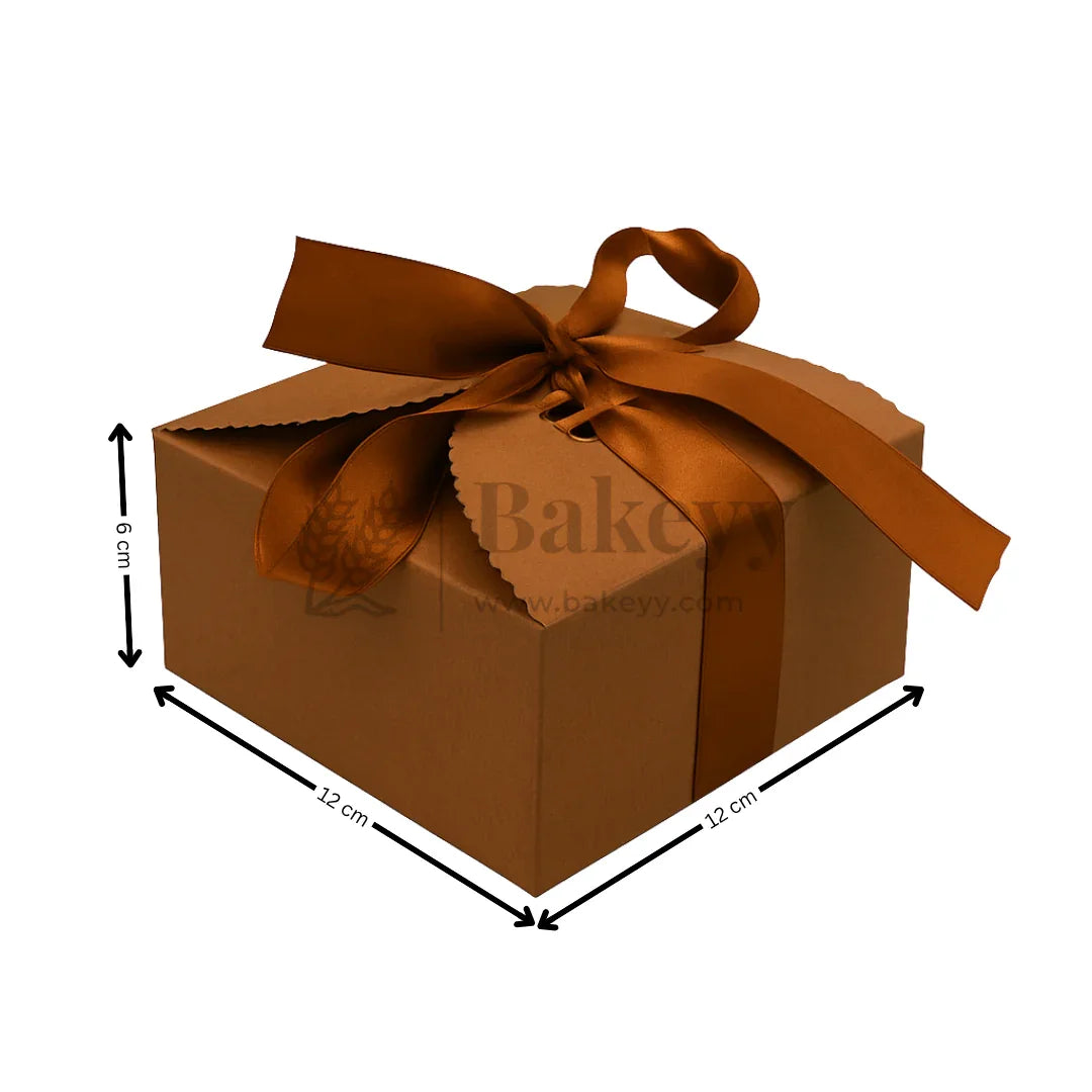Luxury Gift Box Collection | 10 Pcs with Ribbon | Available in 5 Elegant Colors | Pack of 10 - Bakeyy.com - India - Luxury Gift Box Collection | 10 Pcs with Ribbon | Available in 5 Elegant Colors | Pack of 10 - Coffee Brown / Large
