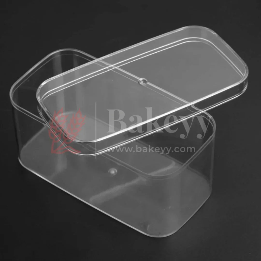 4.75x2.5x2.75 Inches | Transparent Rectangular Acrylic Boxes with Lid and Rounded Edges | Pack of 6 - Bakeyy.com - India - 4.75x2.5x2.75 Inches | Transparent Rectangular Acrylic Boxes with Lid and Rounded Edges | Pack of 6 - Default Title